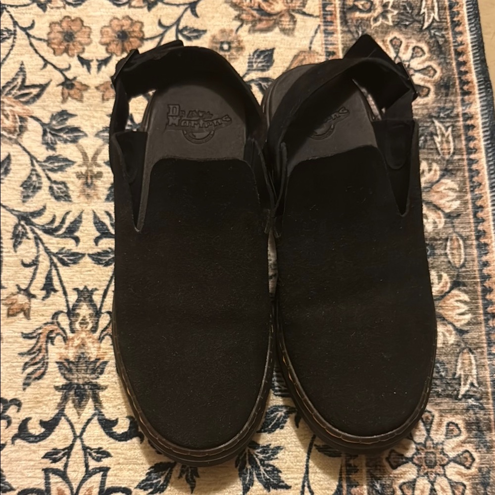 Dr. Martens Black Suede Loafers